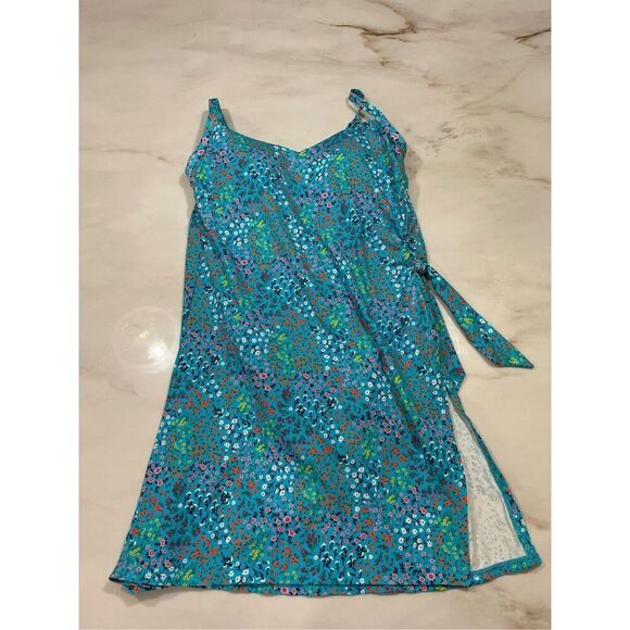 LANDS' END Size 8 Chlorine Resistant UPF 50 Sweetheart Swimdress MSRP $135 - Picture 2 of 7
